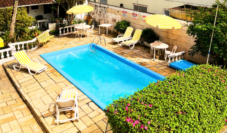 área da piscina